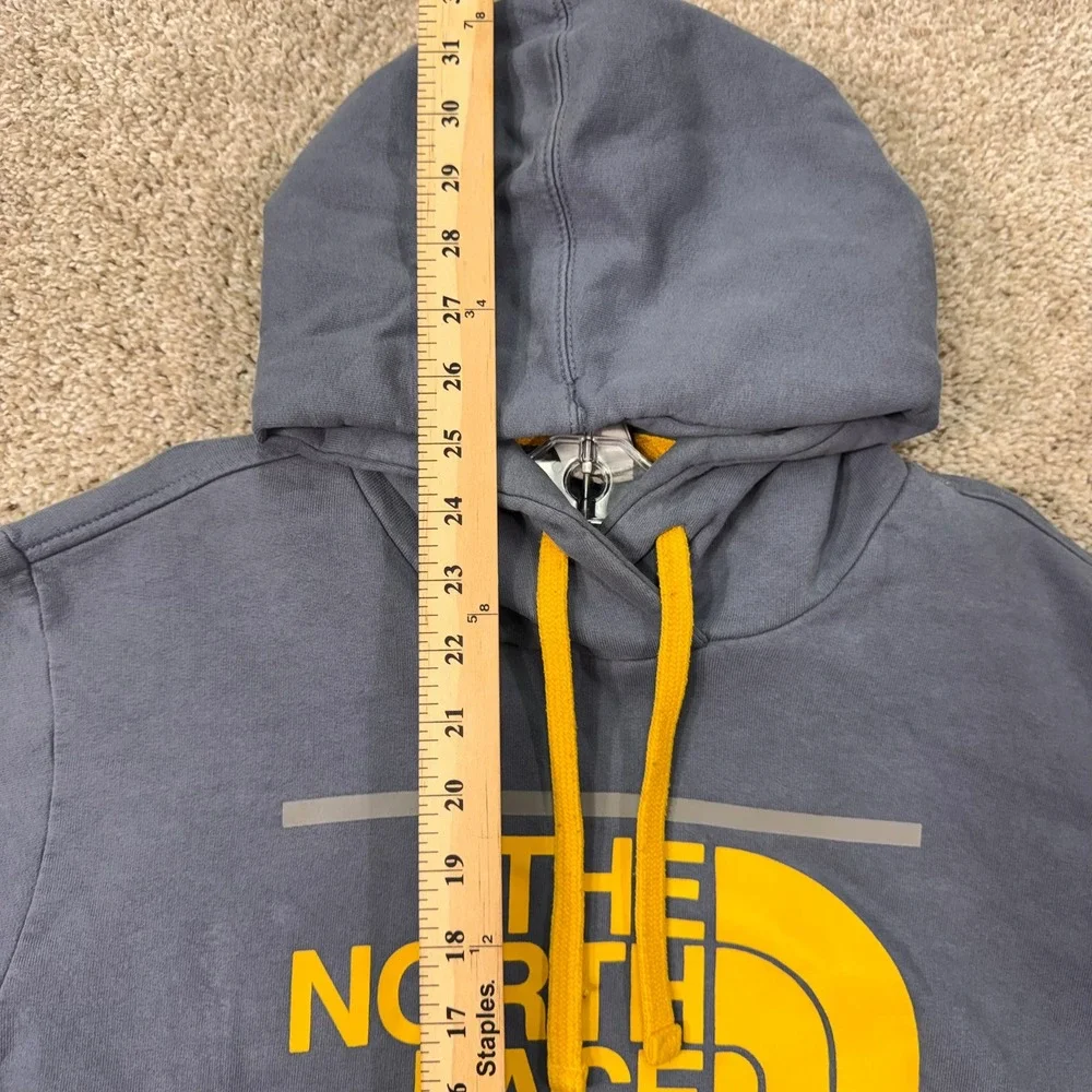 The North Face Hoodie Mens M Since 1968 Graphic Blue Yellow Pullover EUC